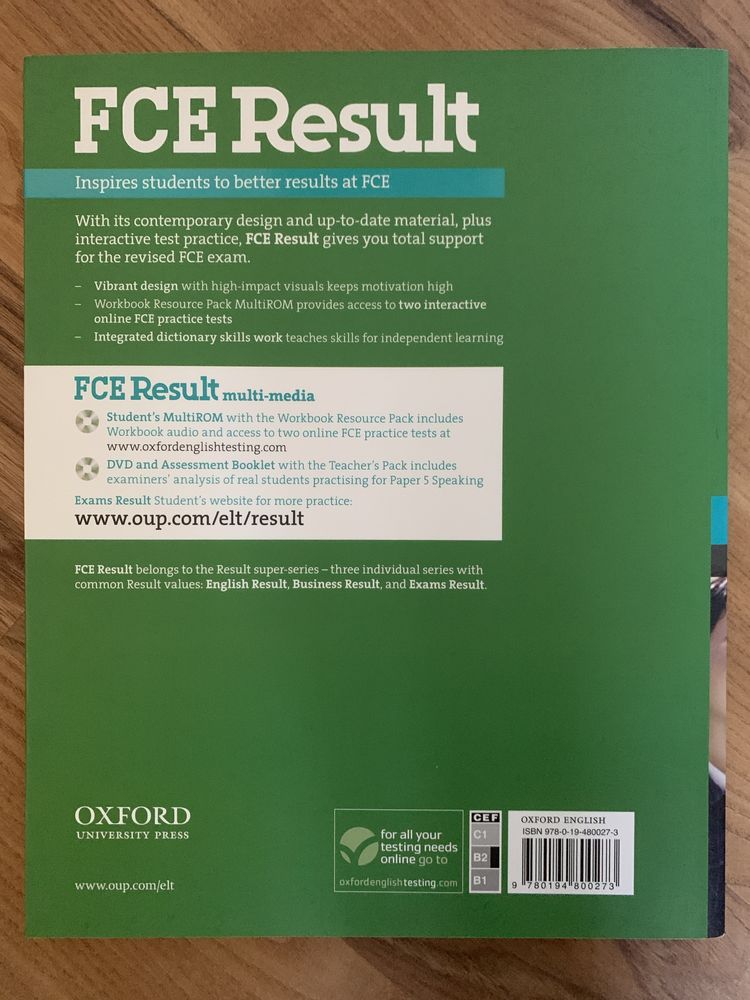 FCE Result student’s book