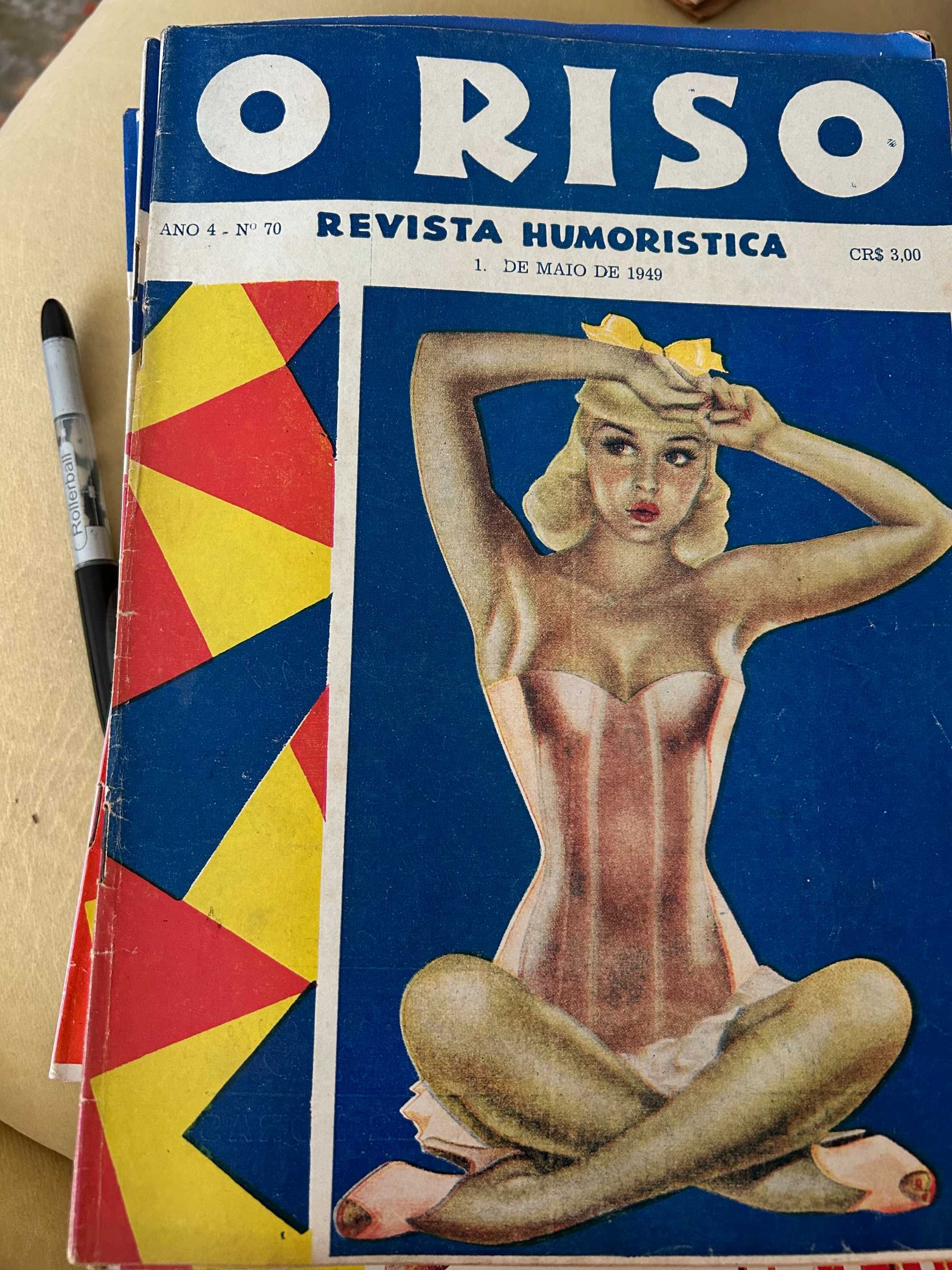Coleção antiga da revista humorística O Riso (1948–1951)