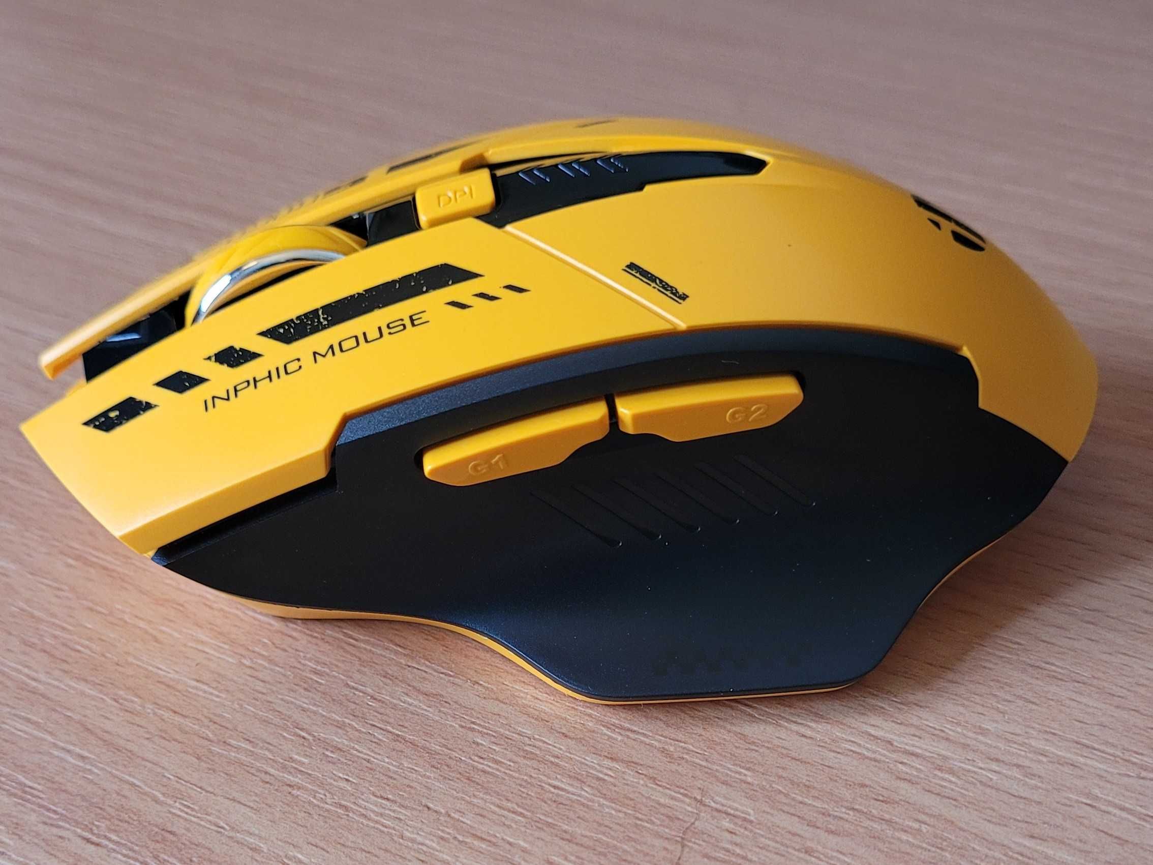 Mysz gamingowa inphic A9 Bumblebee - radio / bluetooth - 800, 2400 dpi