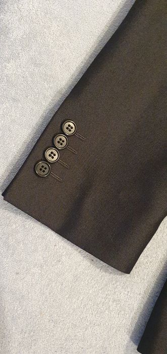 Garnitur Męski Dino Salvani - slim -  ciemny grafit 182 cm