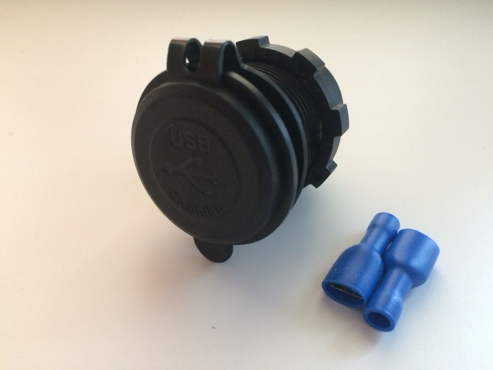 Автомобильная быстрая USB зарядка QC 3.0 с кнопкой вкл/выкл, 12V - 24V