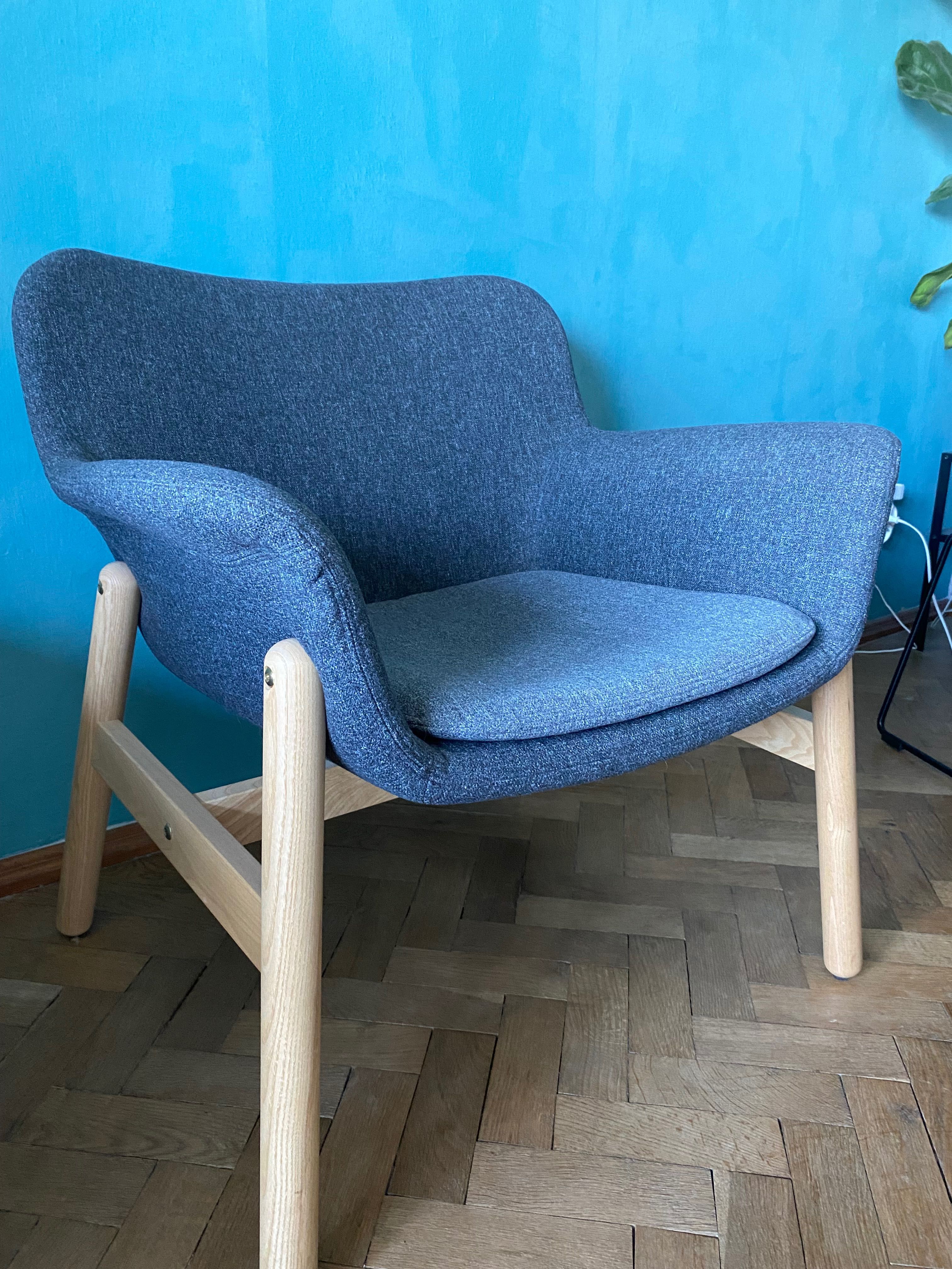 Fotel Ikea szary vedbo