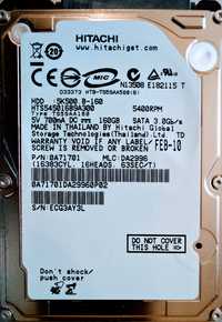 Жорсткий диск Hitachi HTS545016B9A300 2.5 160 Гб