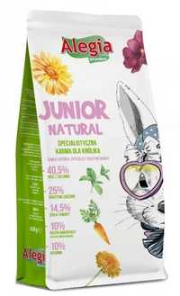 NATURAL JUNIOR Karma dla Młodych Królików 650g