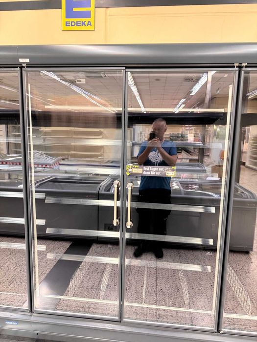 Regał chłodniczy lodówka sklepowa regal przyścienny chłodziarka hauser