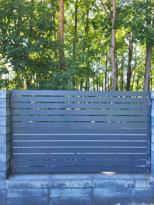 Ogrodzenie + brama przesuwna + furtka (używane)