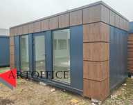 Pawilon handlowy biuro kiosk wystawowy showroom palarnia 6x3m