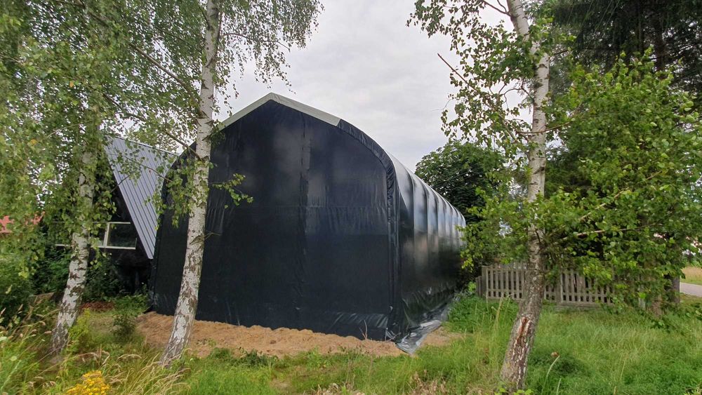 Hala łukowa 6x15x5,3 na bele garaż wiata hangar magazyn namiotowa