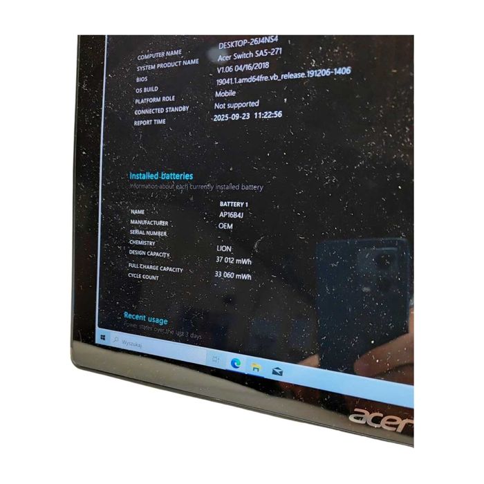Acer Switch Alpha 12 | 12,3" WQHD | i3-6006U | 4GB RAM | 128SSD | W10