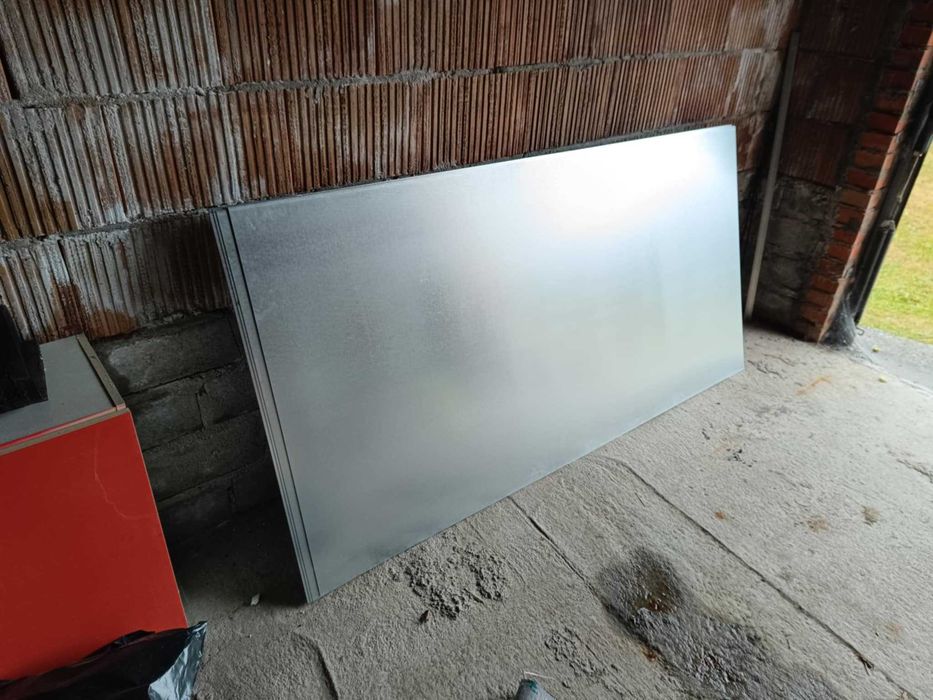 Blacha ocynkowana/stalowa płaska 1 mm 2000 x 1000 nowa, 10 arkuszy