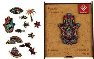 Puzzle Drewniane A4 - Hamsa, Panta Plast