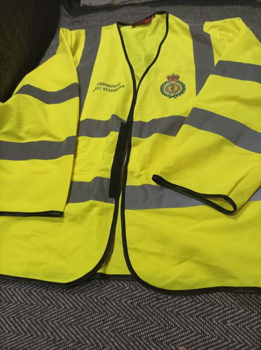 Куртка жилет накидка рабочая сигнальная, светоотражающая M