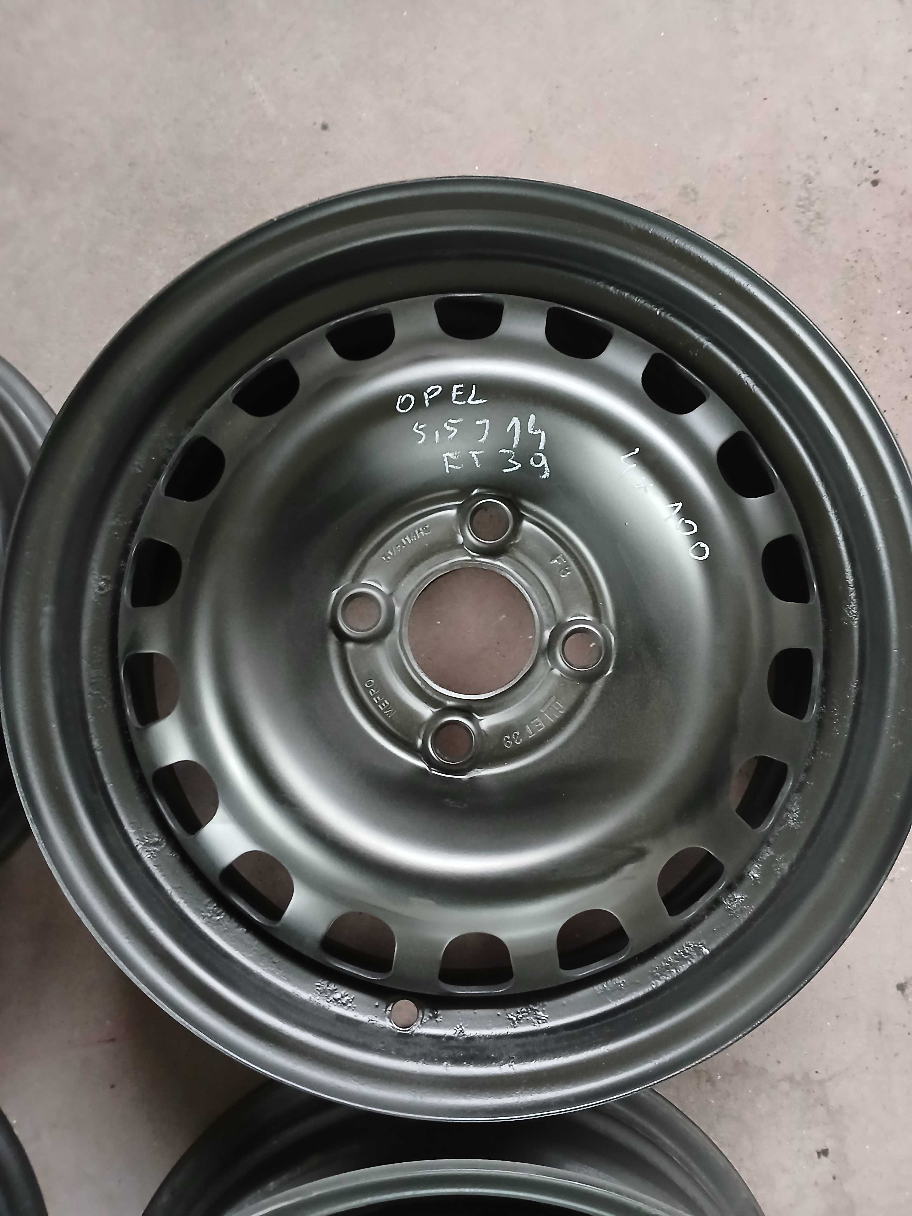 Felgi stalowe Opel Corsa D Astra itp 4x100 5,5j14 ch 56,6 et 39