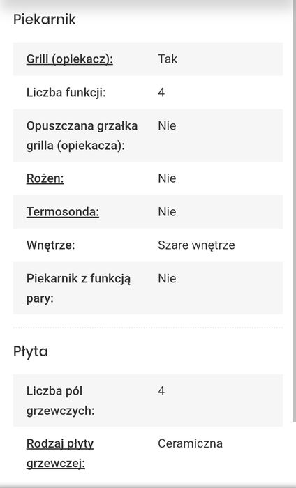 Kuchenka elektryczna Amica 58CE1.30HMsQ(W] NIEUŻYWANA KLASA A