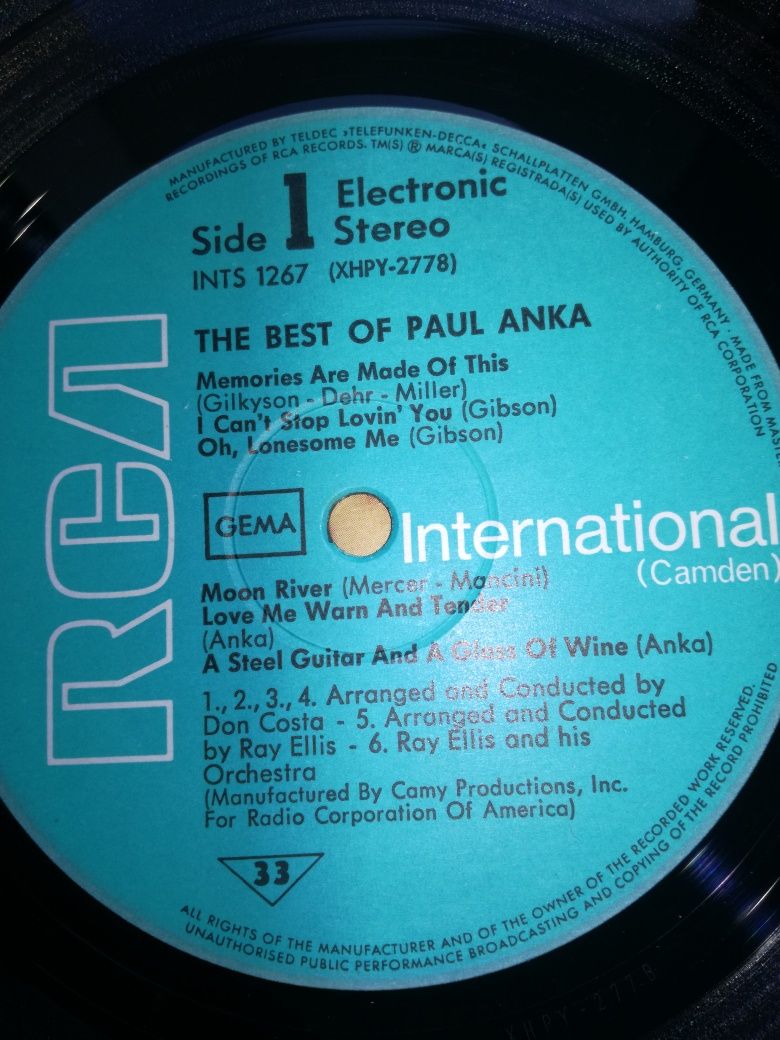 Płyta winylowa Paul Anka The Best of Paul Anka