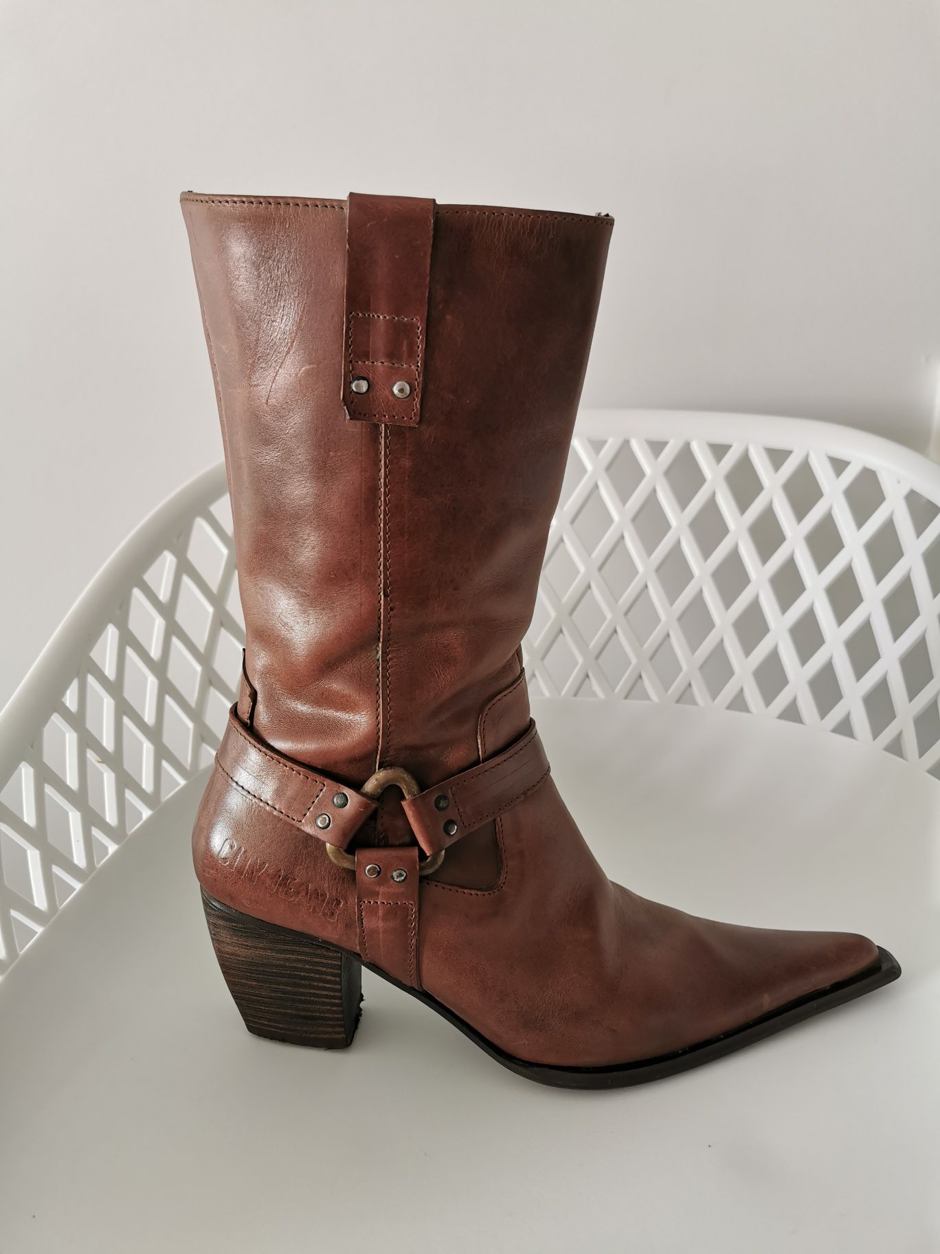 Botas em pele Tam. 37