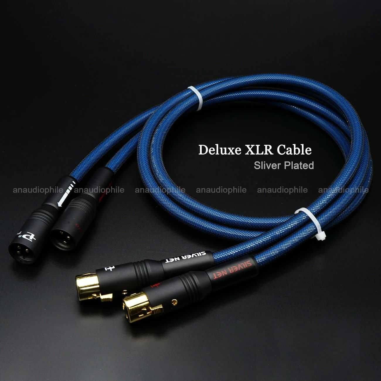 ANAUDIOPHILE HiFi XLR zbalansowane kable Audio 3 piny męski - żeński