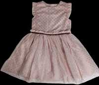 Sukienka różowa tiul 110 4 - 5 lat
