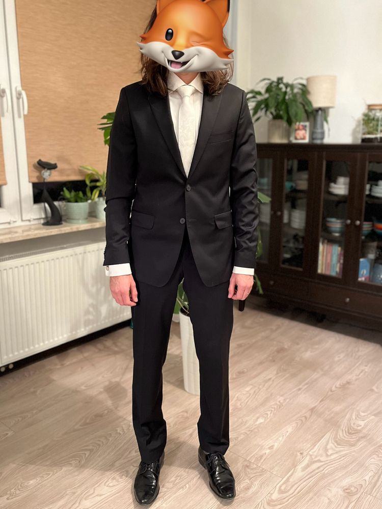 Garnitur ślubny 100% wełna Lavard + dodatki
