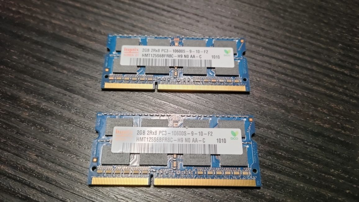 Pamięć RAM 4GB Hynix DDR3 SO-DIMM PC3-10600S