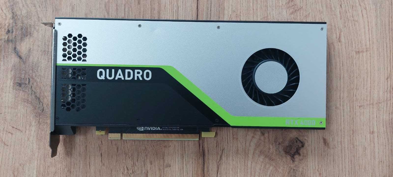 Nvidia Quadro RTX 4000 8gb  Mało używana, idealna dla profesjonalistów