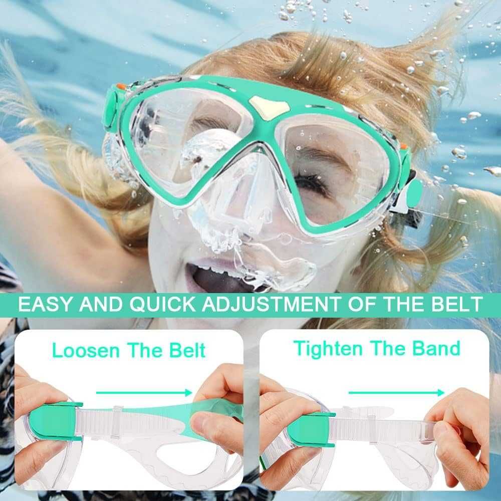 Findway gogle pływackie dla dzieci 180° maska okulary do NURKOWANIA