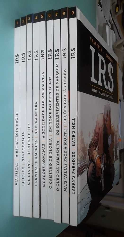 I.R.$ - Coleção completa 9 volumes duplos capa dura Edições Asa