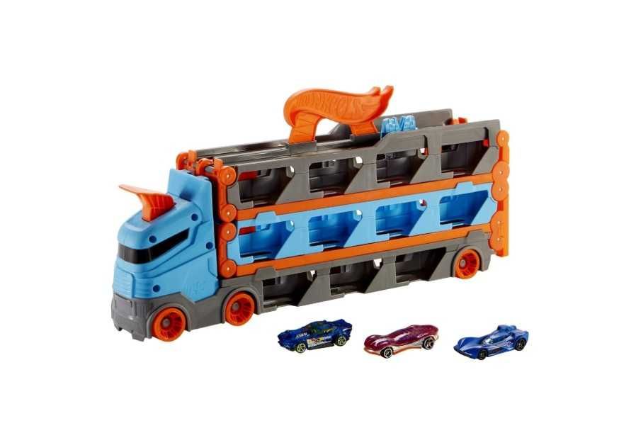 NOWY ! Transporter i tor wyścigowy  2w1 Hot Wheels HIT !