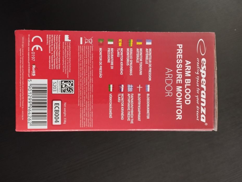 Ciśnieniomierz naramienny Esperanza