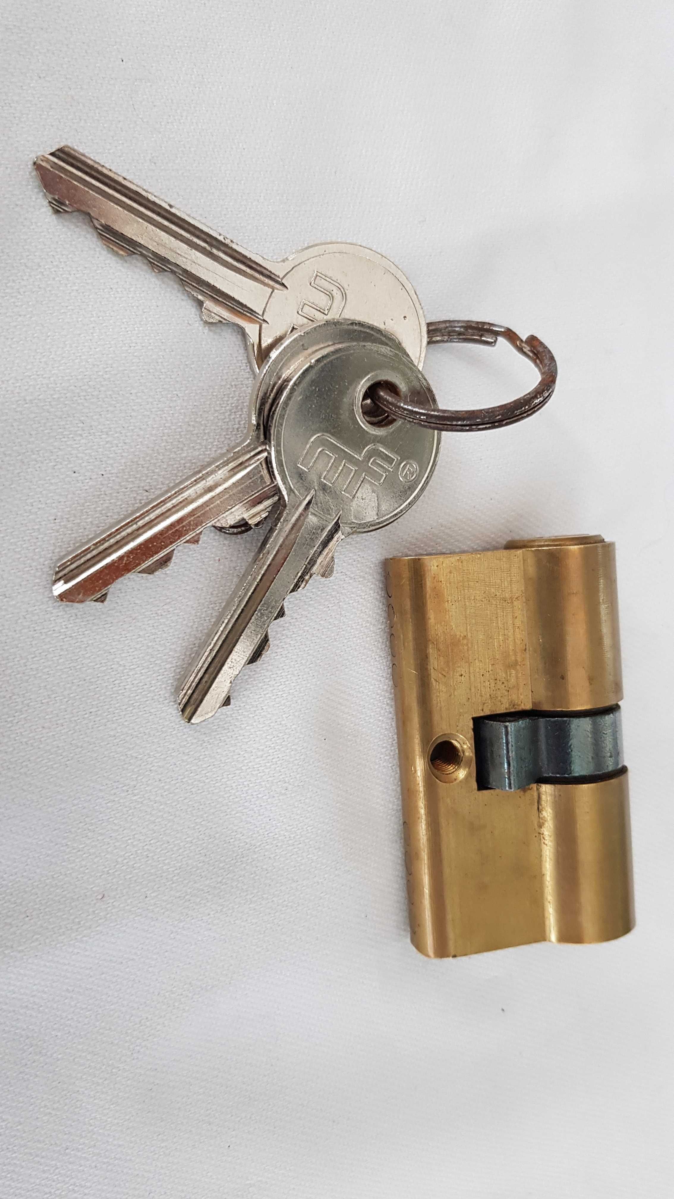 Cilindro da fechadura MF 25x25mm Latão