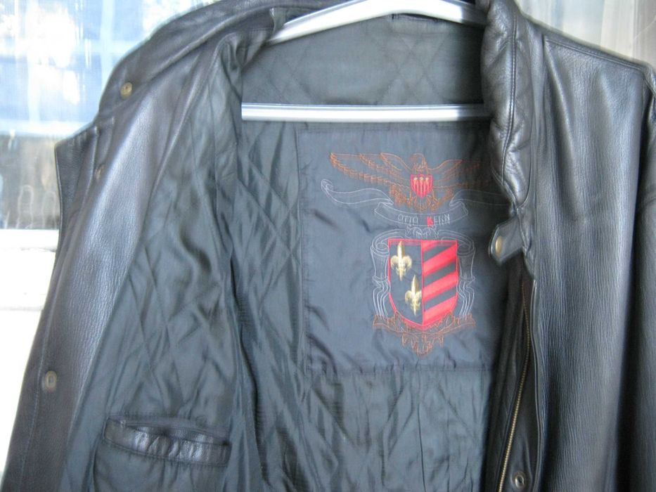 Куртка чоловіча натуральна шкіра, розмір 56 XXXL, чорна