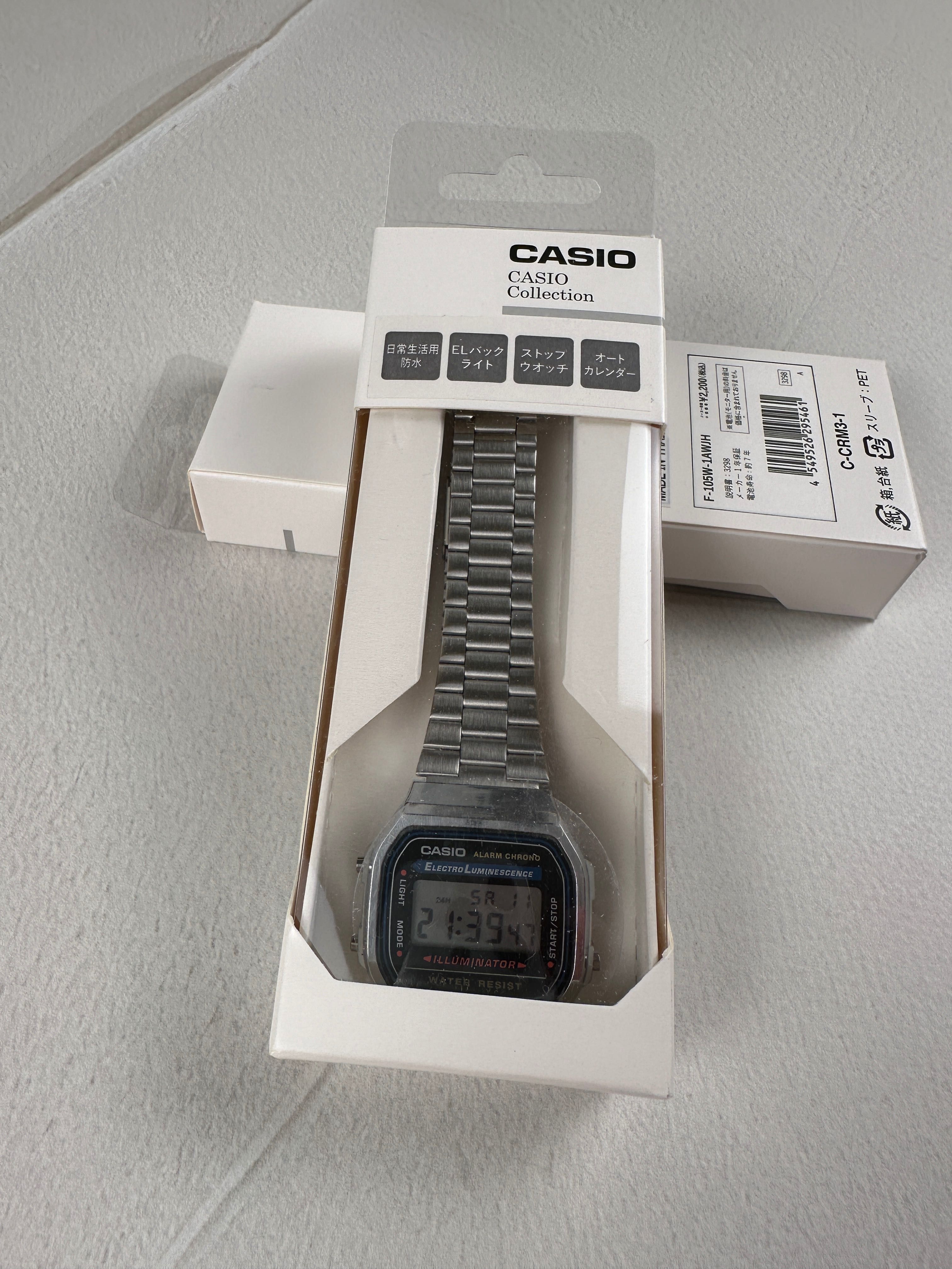 Часы Casio A168WA-1A2WJR из Японии, новые