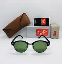 Солнцезащитные очки Ray Ban Clubround 4246 mBlack|Gun-Green 50м стекло