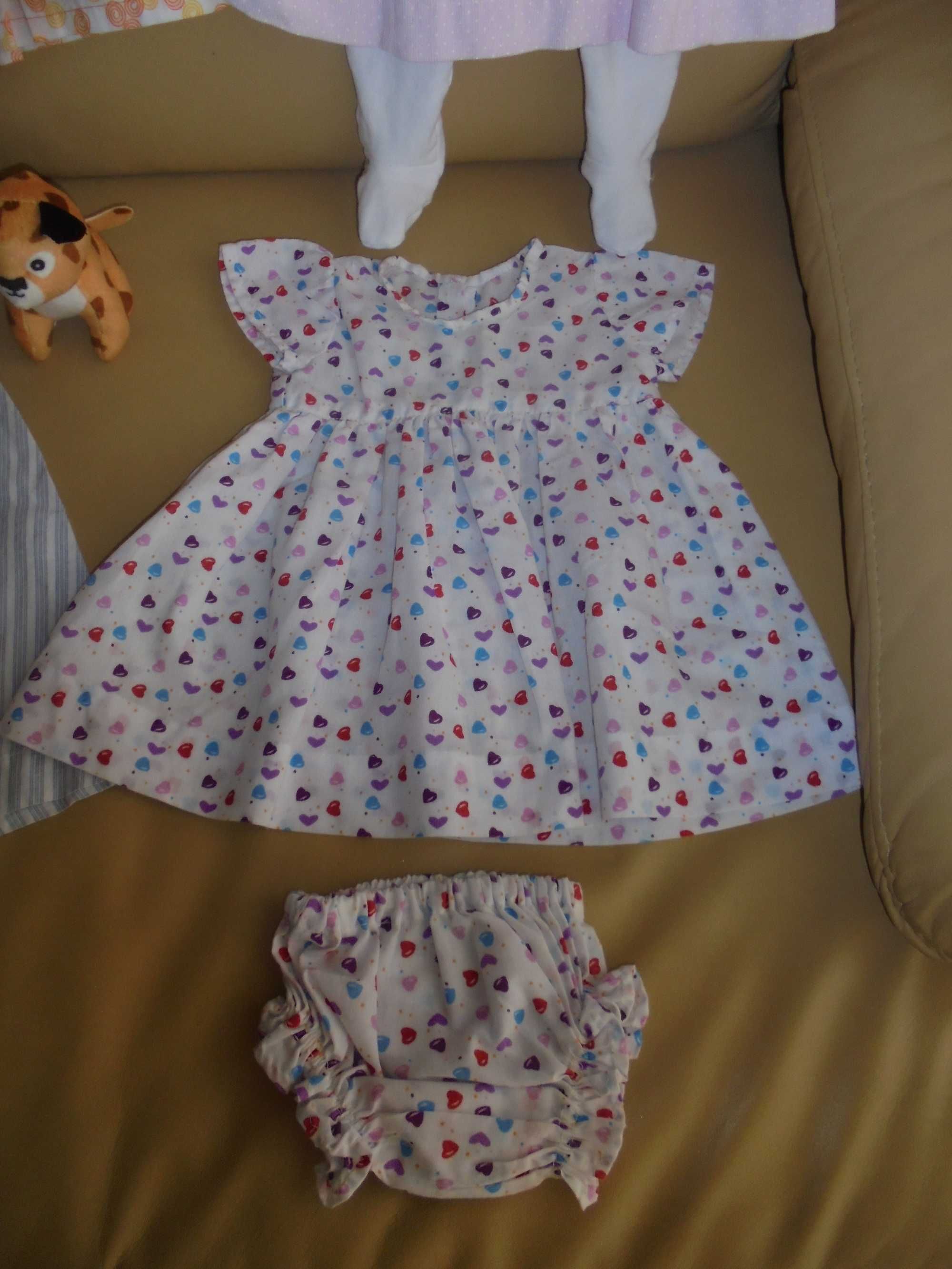lote de roupa de menina bebé os animais