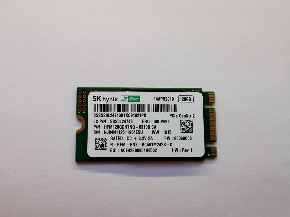 Dysk SSD Hynix 128GB PCIe x2 M.2 NVMe (1)