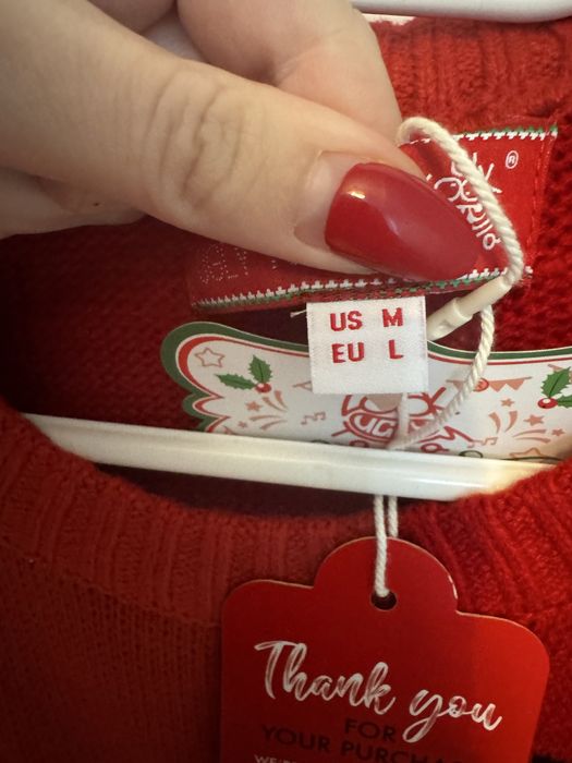 Sweterek swiateczny sweter cieply predent mikolaj hit