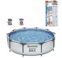 Каркасний басейн bestway 56408 steel pro frame pool