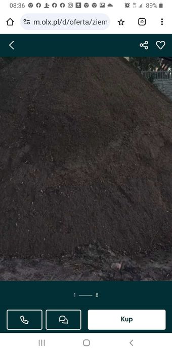 Ziemia ogrodowa przesiana i torf czarnoziem.