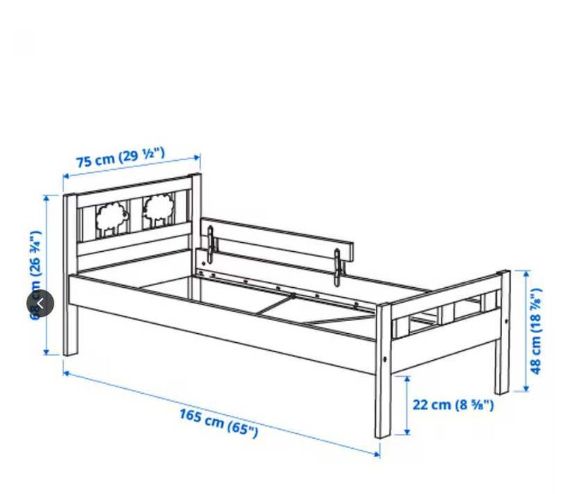 Cama de criança "Ikea" como nova.