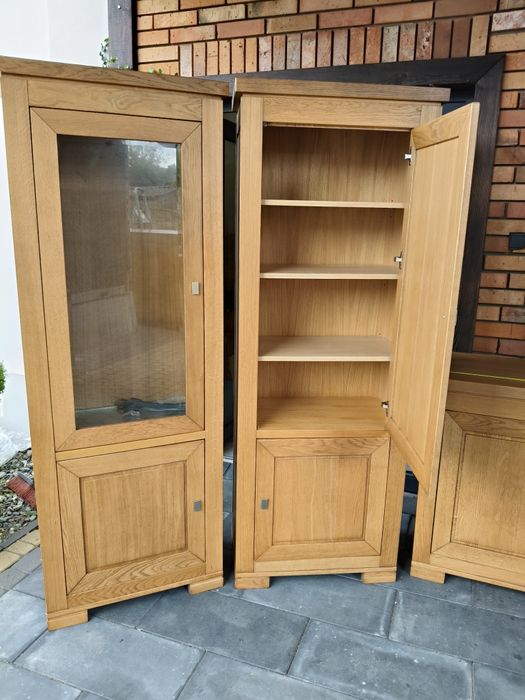 witryna  dębowa + szafka / meble holenderskie