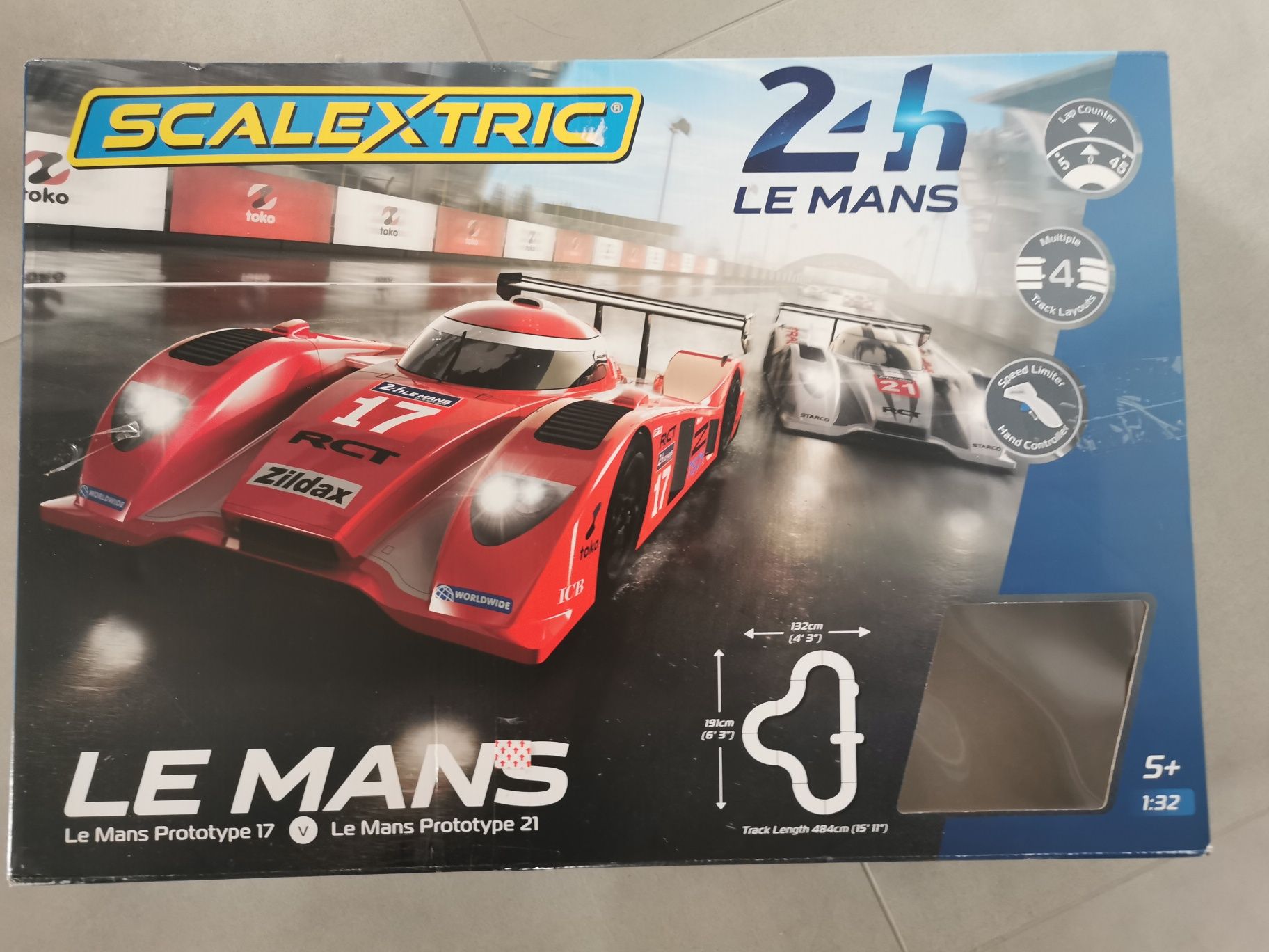 Scalextric 1368 - Sport LeMans tor samochodowy 4.84m