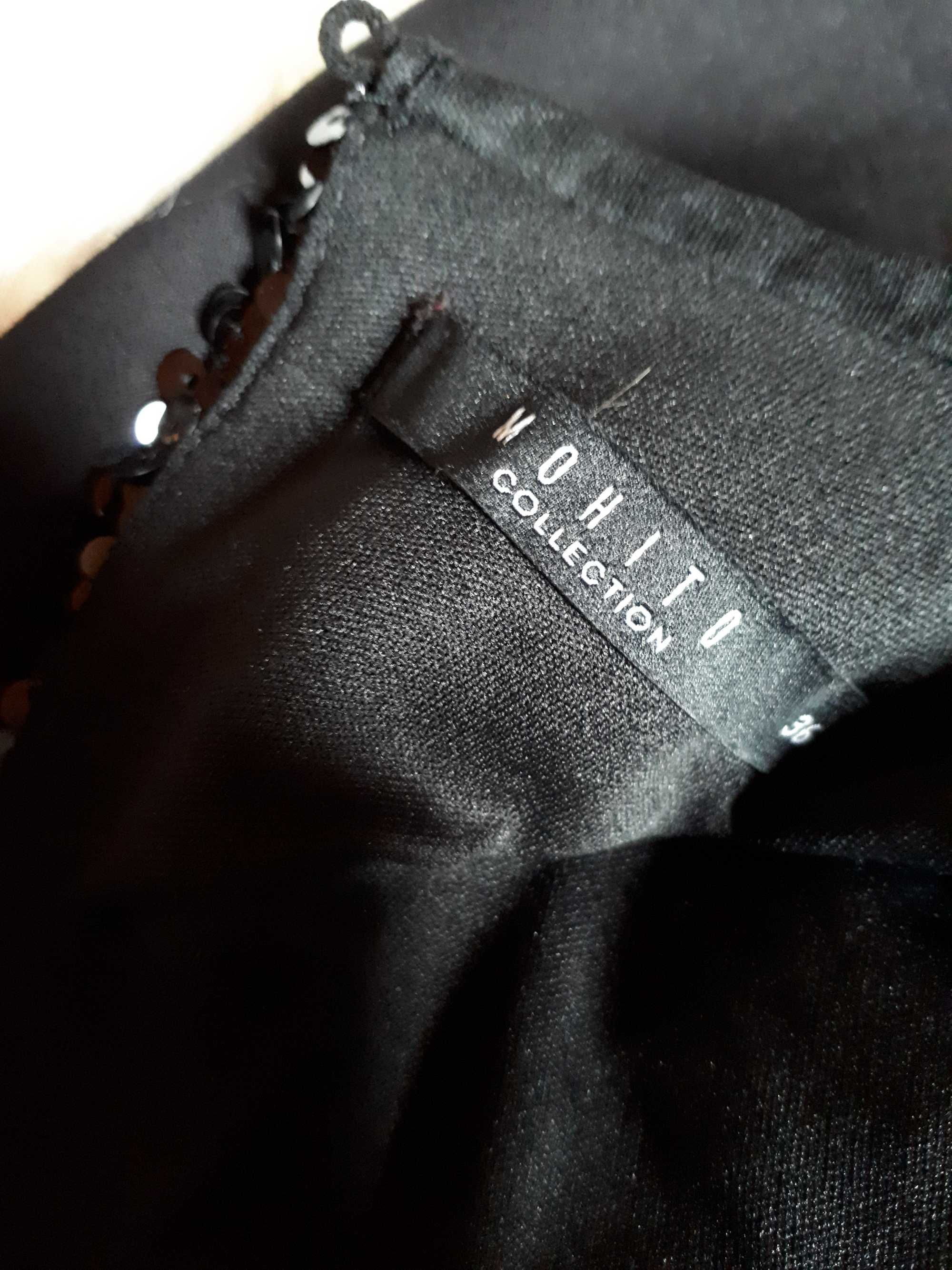 Mohito Ołówkowa sukienka elegancka z narzutką cekiny