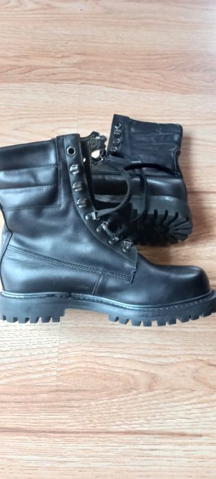 Skórzane TRAPERY GLANY buty obuwie nowe