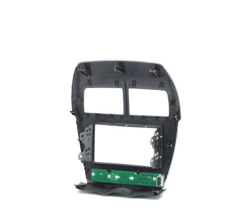 MOLDURA ADAPTADOR PRETO COM PCB PARA RADIO 2-DIN PARA CITROEN C4 MITSUBISHI ASX RVR OUTLANDER SPORT