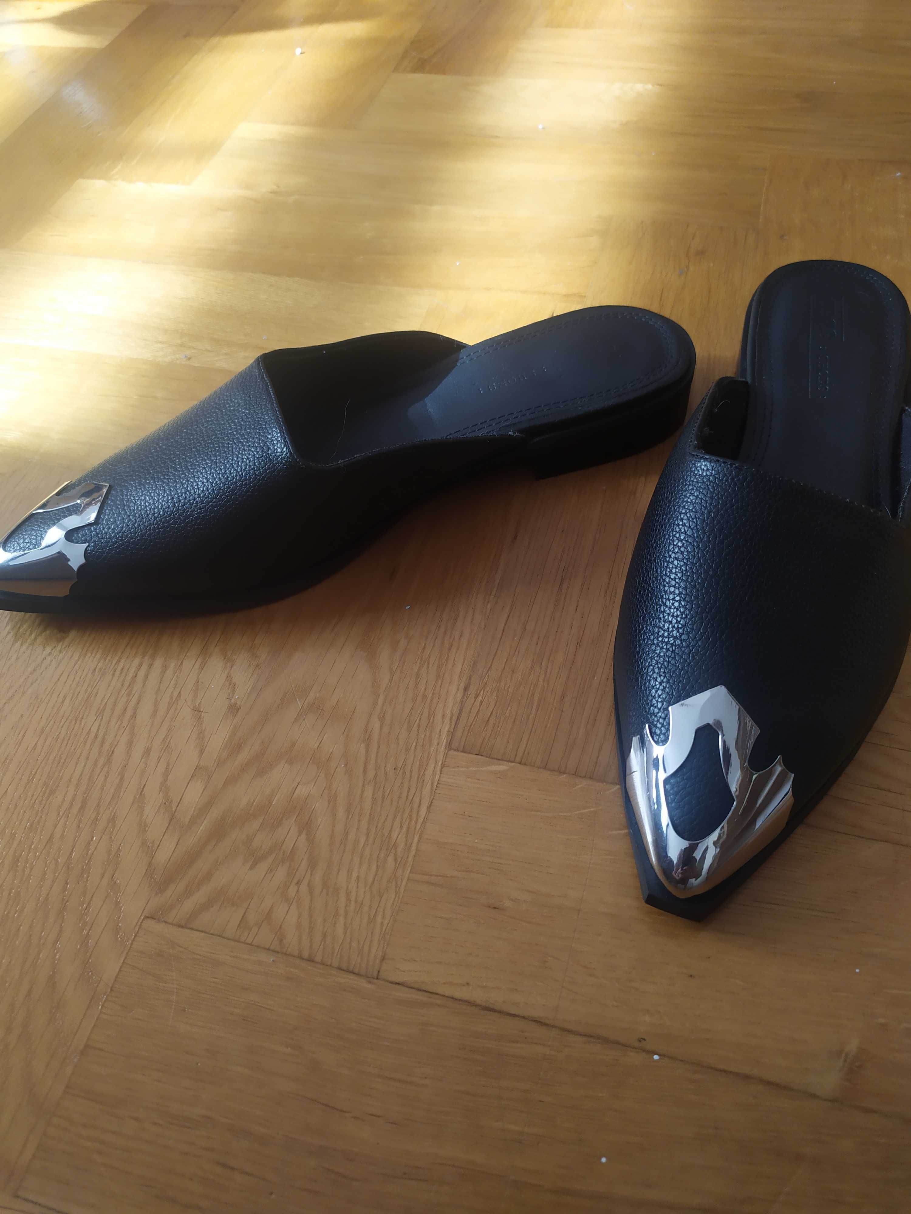 Mule ASOS bez pięty płaskie
