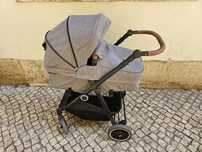 Carrinho de Bebê VEVOR com Berço Dobrável Reversível
