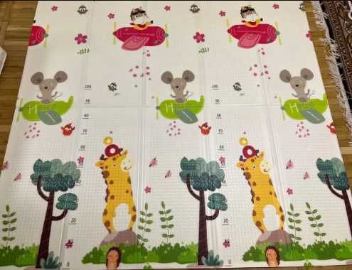 Дитячий двосторонній термокилимок  200х180 см