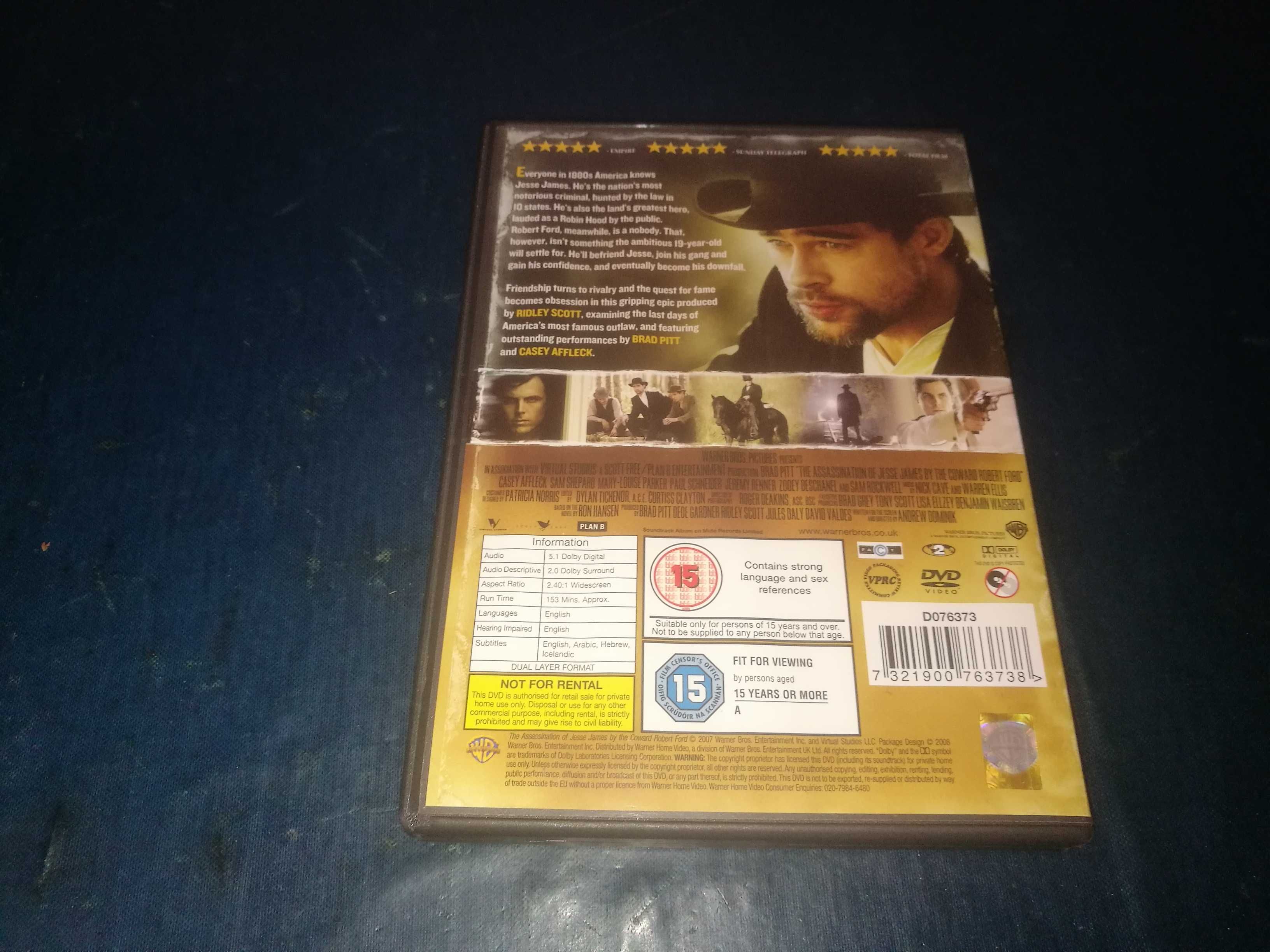 The Assassination Of Jess James By The Coward Robert F DVD(leg Inglês)