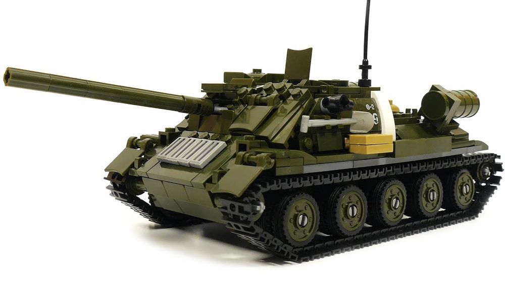 Klocki Wojsko Czołg T34/85 / SU-100 Rudy 102 687el