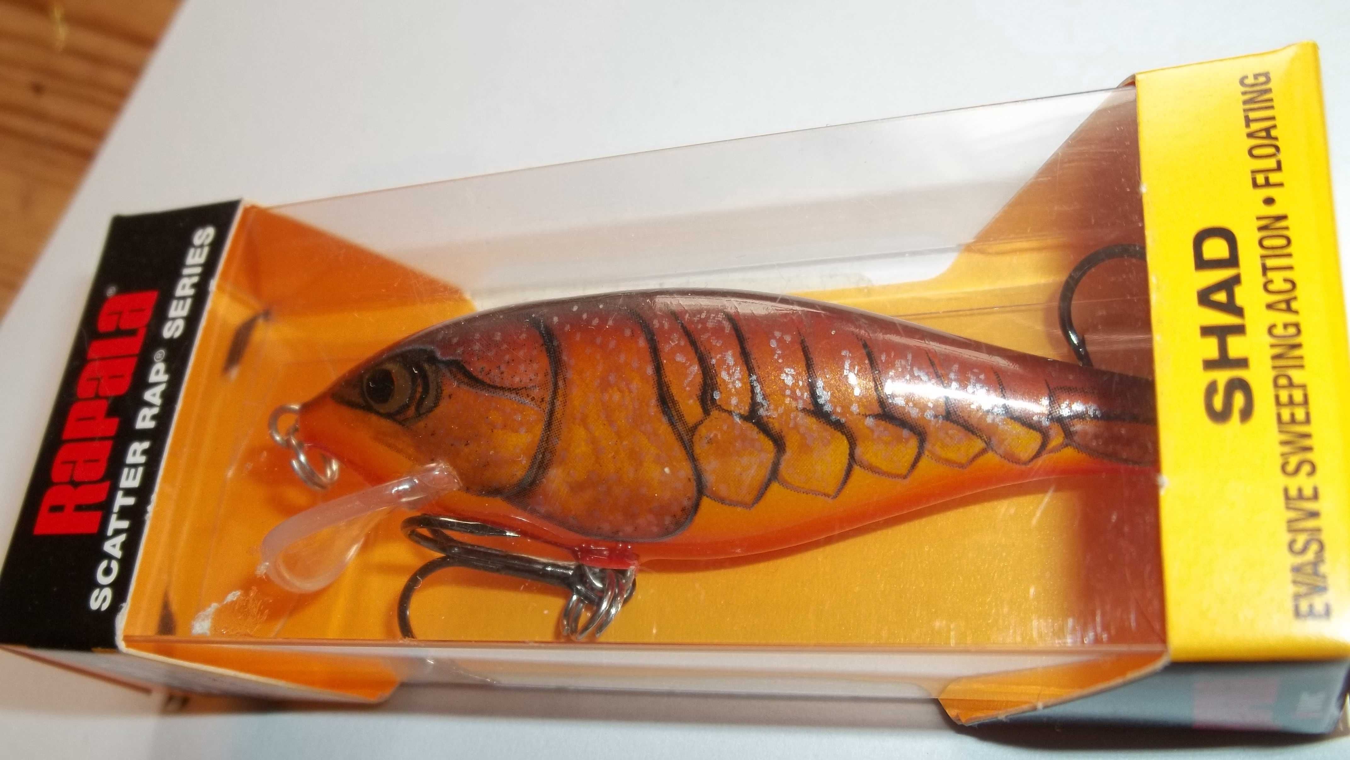 wobler RAPALA scatter rap shad 7cm dark brown crawdad NOWY